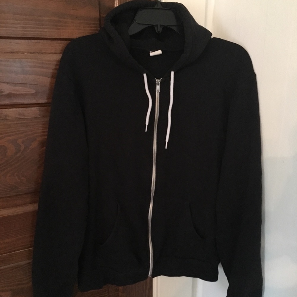 Black American Apparel Hoodie Medium F497!!!